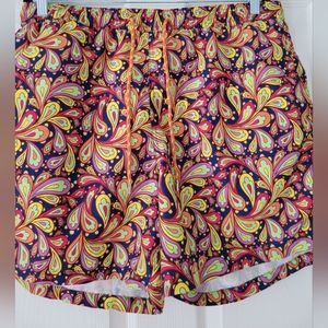 Nick Graham Swim Trunks Men's XL Modern Fit Quick Dry Swim Beach Paisley